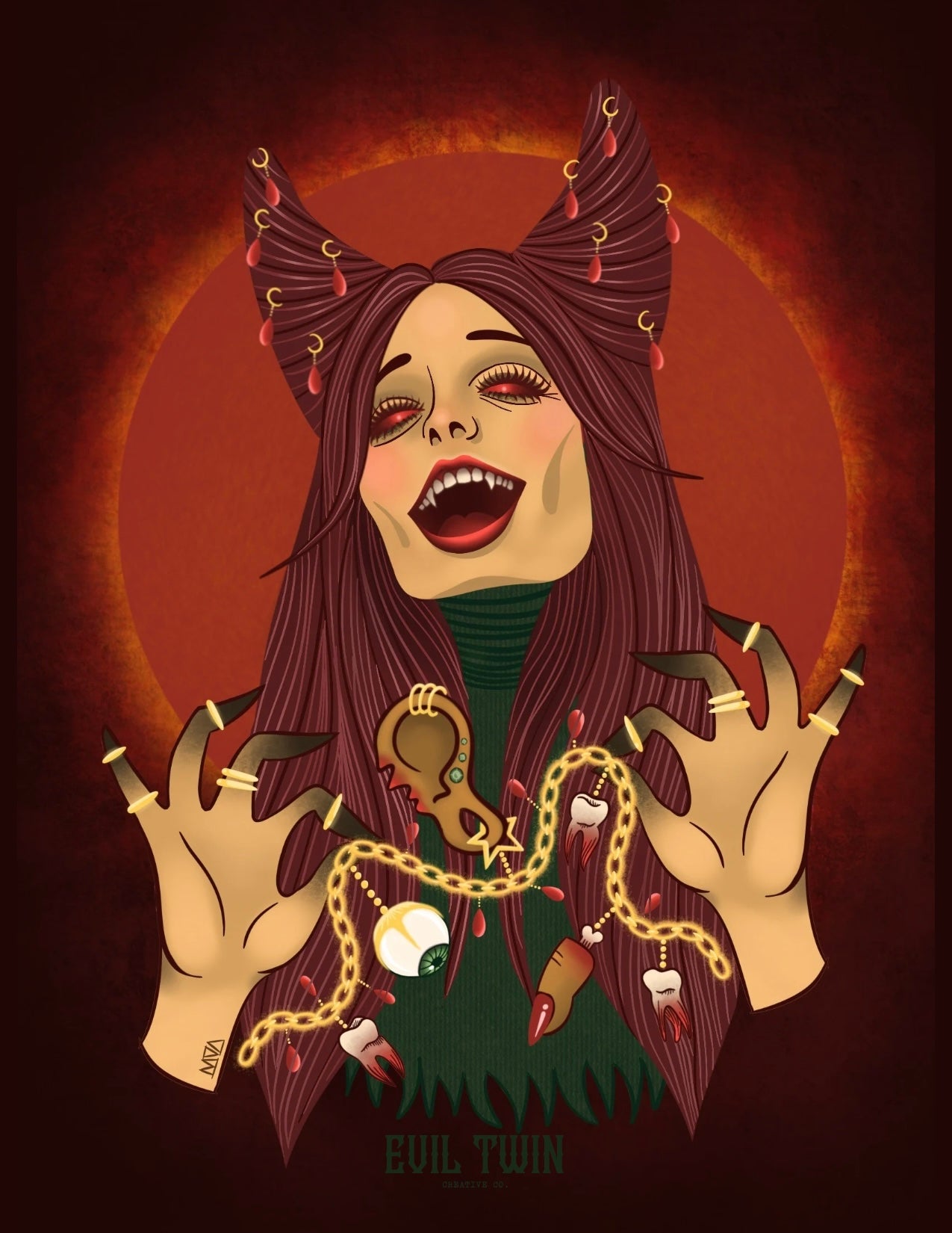 A Witch & Her Trinkets // Lucky Charms // Oddities // POSTCARD