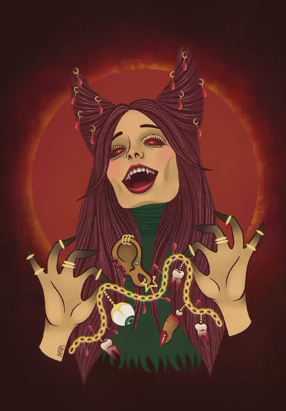 A Witch & Her Trinkets // Lucky Charms // Oddities // POSTCARD